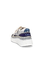 Chloe Nama Sneaker in Cosmic Blue, view 4, click to view large image.