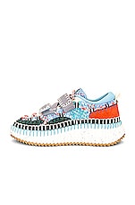 Chloe Nama Mesh Sneaker in Multicolor Red, view 5, click to view large image.