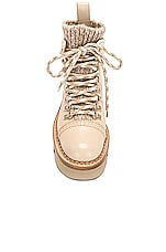 Chloe Owena Lace Up Boot in Pearly Grey, view 4, click to view large image.