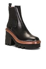 Chloe Owena Chelsea Boot in Black, view 2, click to view large image.
