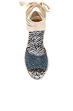 Chloe Piia Espadrille Sandal in Denim, view 4, click to view large image.