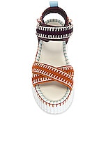 Chloe Nama Sandal in Brown & Purple, view 4, click to view large image.