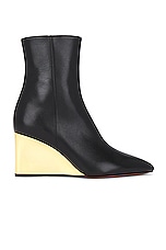 Chloe Wedge Rebecca Boot in Black, view 1, click to view large image.