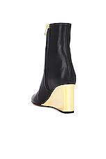 Chloe Wedge Rebecca Boot in Black, view 3, click to view large image.