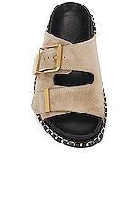 Chloe Rebecca Sandal in Dark Greige, view 4, click to view large image.