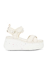 Chloe Nama Sandal in White, view 1, click to view large image.