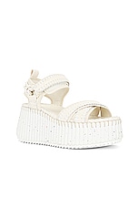 Chloe Nama Sandal in White, view 2, click to view large image.
