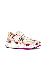 Chloe Nama Sneaker in Wild Purple, view 2, click to view large image.