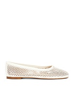 Chloe Marcie Mesh Ballet Flat in Eggshell, view 1, click to view large image.