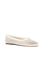 Chloe Marcie Mesh Ballet Flat in Eggshell, view 2, click to view large image.