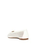 Chloe Marcie Mesh Ballet Flat in Eggshell, view 3, click to view large image.