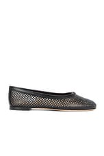 Chloe Marcie Mesh Ballet Flat in Black, view 1, click to view large image.