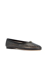Chloe Marcie Mesh Ballet Flat in Black, view 2, click to view large image.