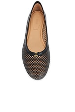 Chloe Marcie Mesh Ballet Flat in Black, view 4, click to view large image.