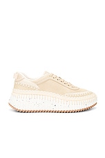 Chloe Nama Sneaker in Blossom Beige, view 1, click to view large image.