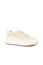 Chloe Nama Sneaker in Blossom Beige, view 2, click to view large image.