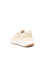 Chloe Nama Sneaker in Blossom Beige, view 3, click to view large image.