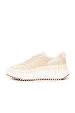 Chloe Nama Sneaker in Blossom Beige, view 5, click to view large image.