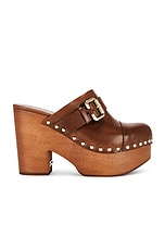 Chloe Jeannette Clog in Ginger Brown, view 1, click to view large image.