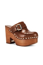 Chloe Jeannette Clog in Ginger Brown, view 2, click to view large image.
