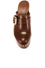 Chloe Jeannette Clog in Ginger Brown, view 4, click to view large image.