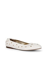 Chloe Eia Ballet Flat in Eggshell, view 2, click to view large image.