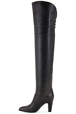 Chloe Eve Thigh High Boot in Black, view 5, click to view large image.