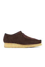 Clarks Wallabee in Dark Brown, view 1, click to view large image.
