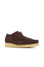 Clarks Wallabee in Dark Brown, view 2, click to view large image.