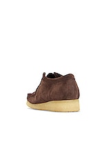 Clarks Wallabee in Dark Brown, view 3, click to view large image.