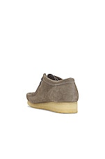 Clarks Wallabee in Grey Suede, view 3, click to view large image.