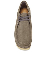 Clarks Wallabee in Grey Suede, view 4, click to view large image.