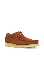 Clarks Wallabee in Cola Combination, view 2, click to view large image.