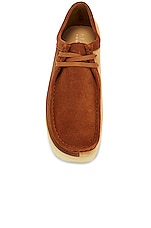 Clarks Wallabee in Cola Combination, view 4, click to view large image.