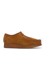 Clarks Wallabee in Cola, view 1, click to view large image.