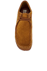 Clarks Wallabee in Cola, view 4, click to view large image.