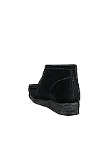 Clarks Wallabee Boot in Black, view 3, click to view large image.