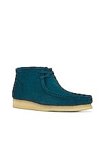 Clarks Wallabee Boot in Deep Blue, view 2, click to view large image.
