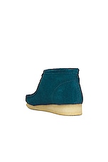Clarks Wallabee Boot in Deep Blue, view 3, click to view large image.