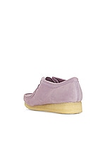 Clarks Wallabee in Mauve, view 3, click to view large image.