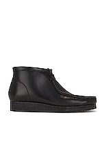 Clarks Wallabee Boot in Black, view 1, click to view large image.