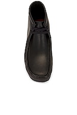 Clarks Wallabee Boot in Black, view 4, click to view large image.