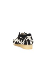 Clarks Wallabee Boot in Cow Print Hair On, view 3, click to view large image.