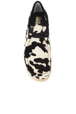 Clarks Wallabee Boot in Cow Print Hair On, view 4, click to view large image.