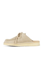 Clarks Desert Nomad Mule in Pale Grey Suede, view 5, click to view large image.