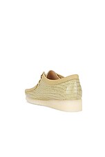 Clarks Wallabee Boot in Maple Croc, view 3, click to view large image.