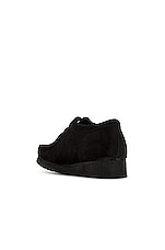 Clarks Wallabee in Black Suede, view 3, click to view large image.