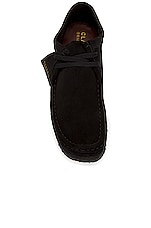 Clarks Wallabee in Black Suede, view 4, click to view large image.