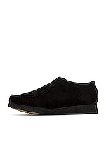 Clarks Wallabee in Black Suede, view 5, click to view large image.
