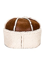 Clyde Nanaimo Hat in Brown & Cream, view 3, click to view large image.